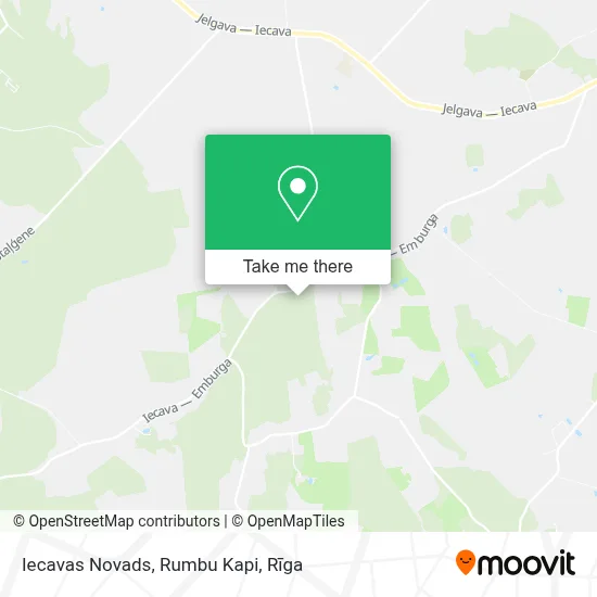 Iecavas Novads, Rumbu Kapi map
