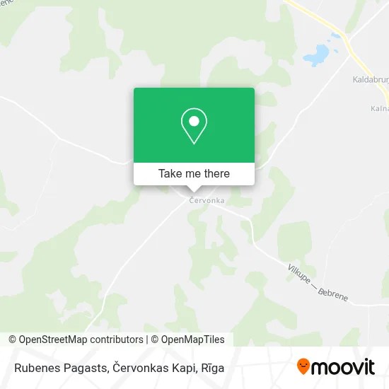 Rubenes Pagasts, Červonkas Kapi map