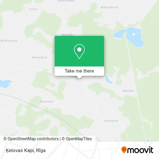 Ķelovas Kapi map