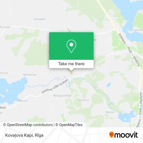Kovaļova Kapi map