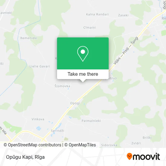 Opūgu Kapi map