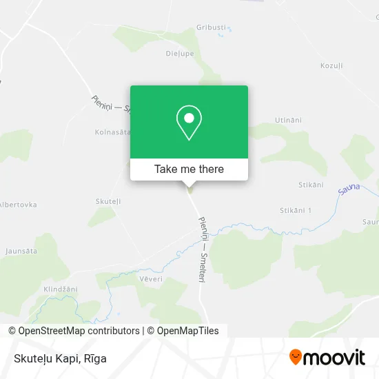 Skuteļu Kapi map
