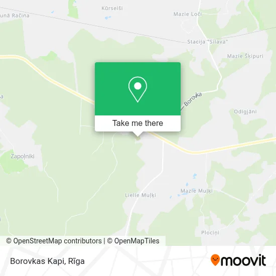 Borovkas Kapi map