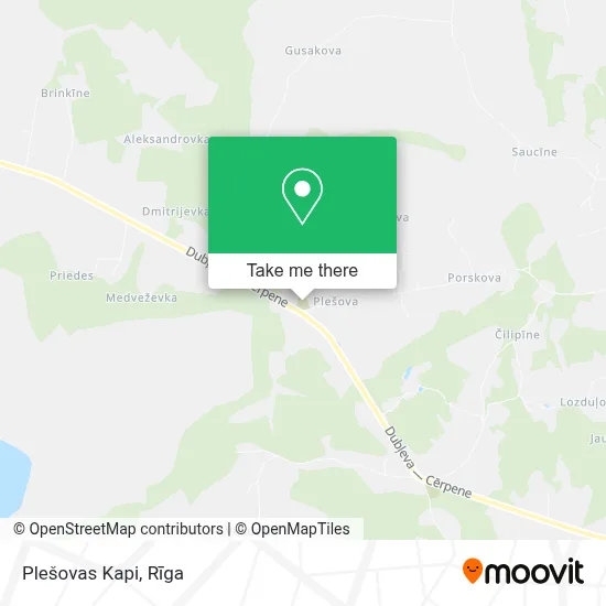 Plešovas Kapi map