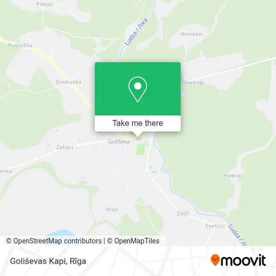 Goliševas Kapi map
