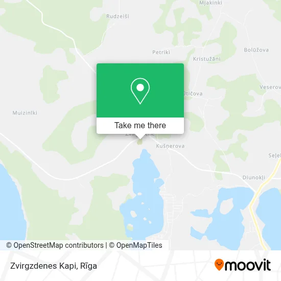 Zvirgzdenes Kapi map
