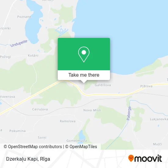 Dzerkaļu Kapi map