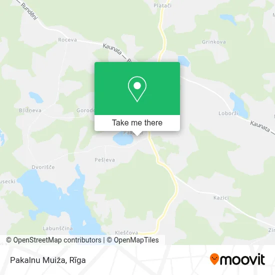 Pakalnu Muiža map
