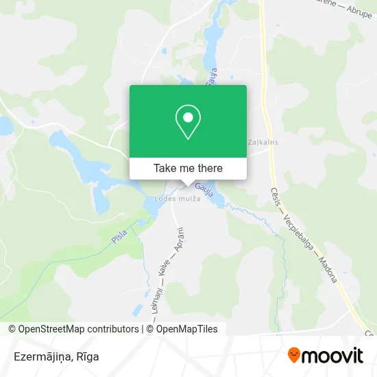 Ezermājiņa map