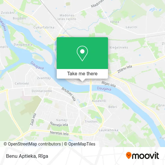 Benu Aptieka map