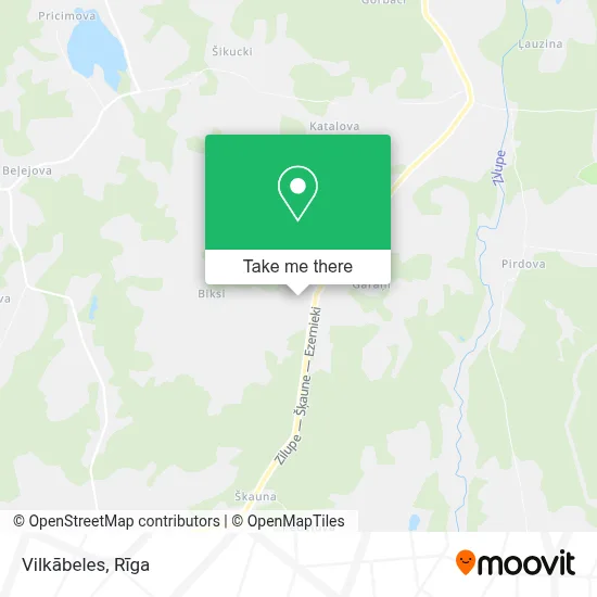 Vilkābeles map