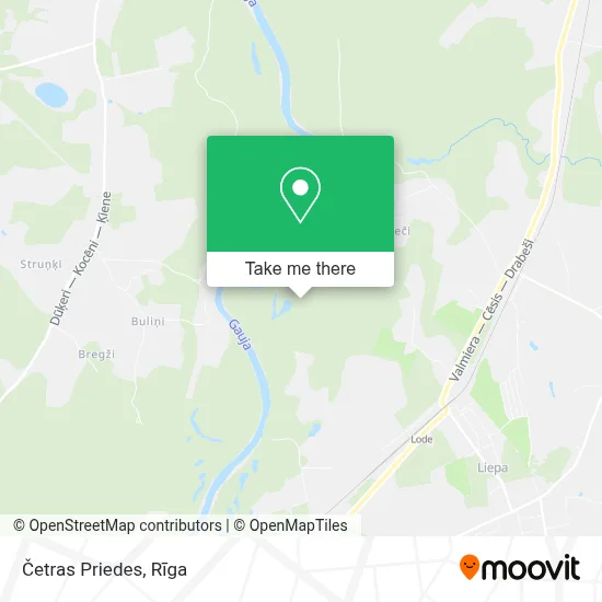Četras Priedes map