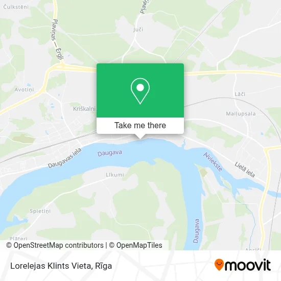 Lorelejas Klints Vieta map