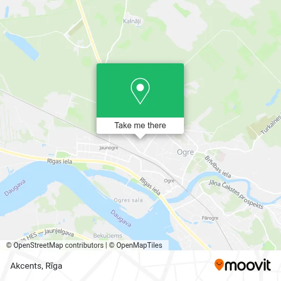 Akcents map