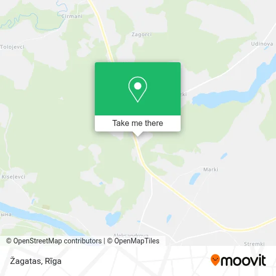 Žagatas map
