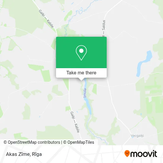 Akas Zīme map