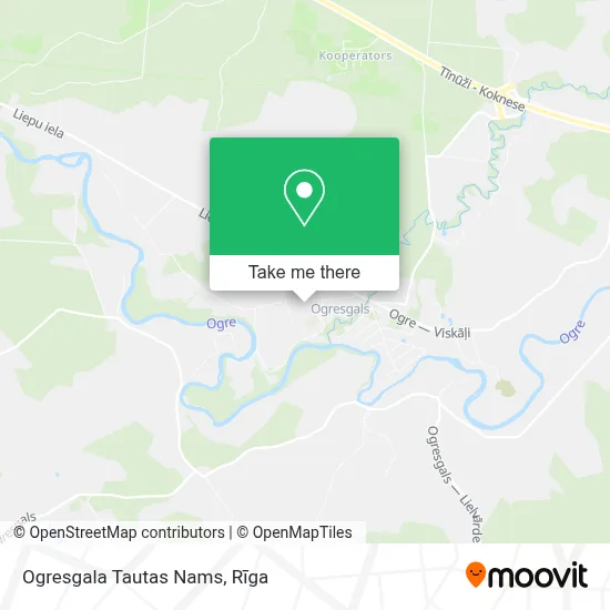 Ogresgala Tautas Nams map