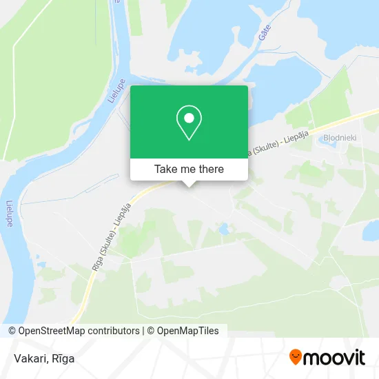 Vakari map
