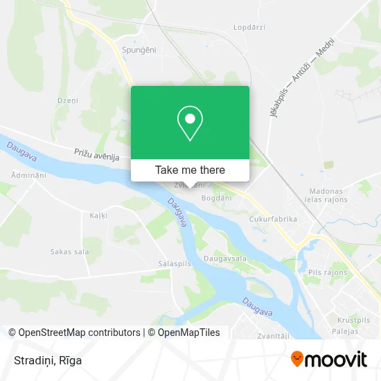 Stradiņi map