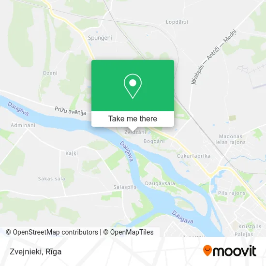 Zvejnieki map