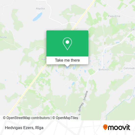 Hedvigas Ezers map