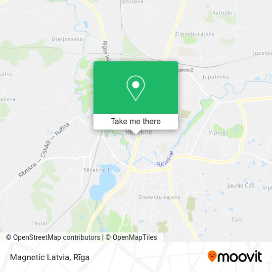 Magnetic Latvia map