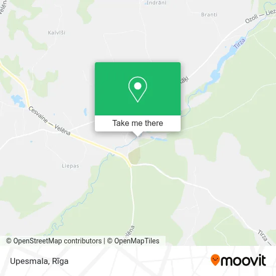 Upesmala map