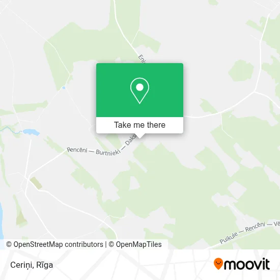 Ceriņi map