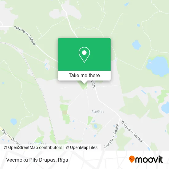 Vecmoku Pils Drupas map