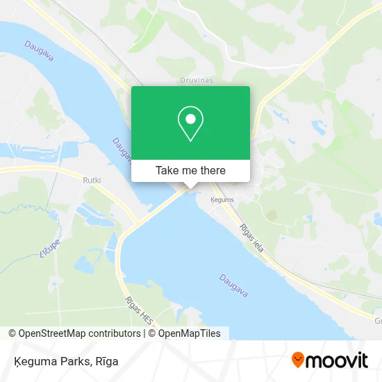 Ķeguma Parks map