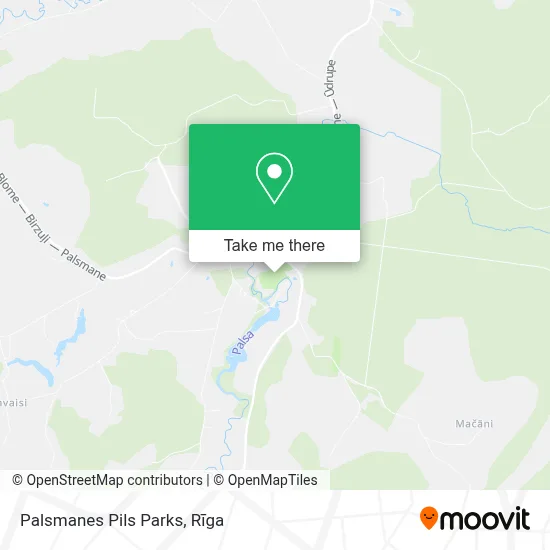 Palsmanes Pils Parks map