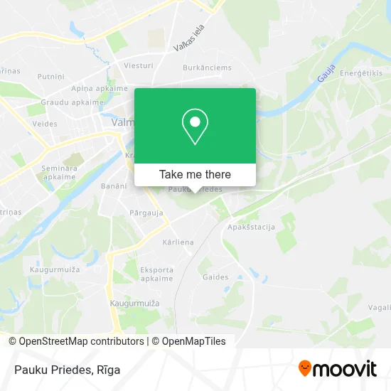 Pauku Priedes map