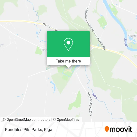 Rundāles Pils Parks map