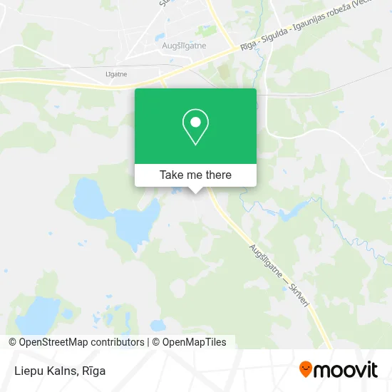 Liepu Kalns map