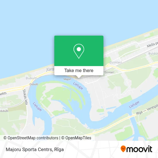 Majoru Sporta Centrs map