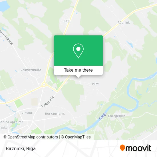 Birznieki map