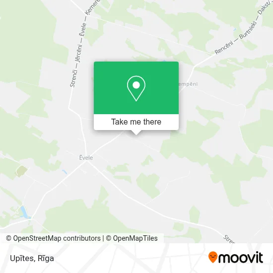 Upītes map