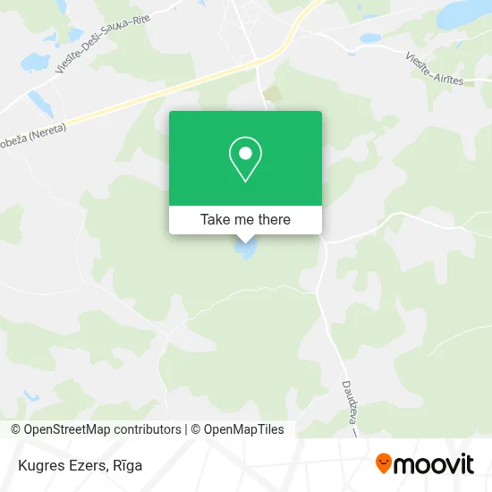 Kugres Ezers map