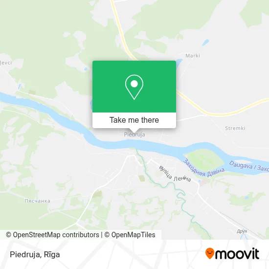 Piedruja map