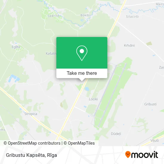 Gribustu Kapsēta map