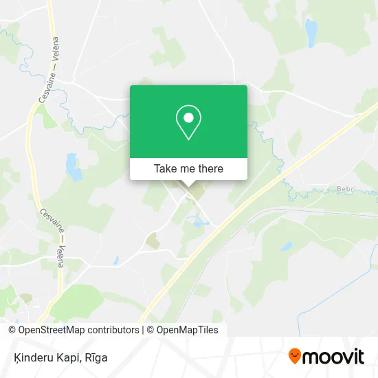Ķinderu Kapi map