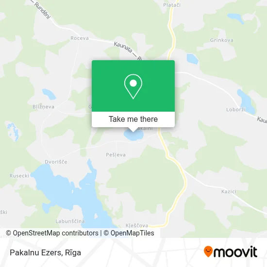 Pakalnu Ezers map