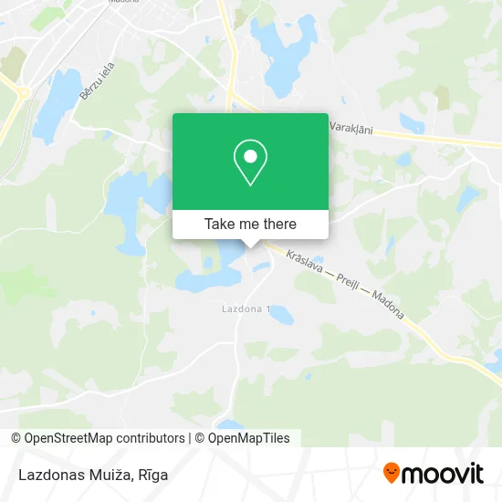 Lazdonas Muiža map