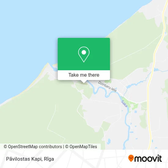 Pāvilostas Kapi map
