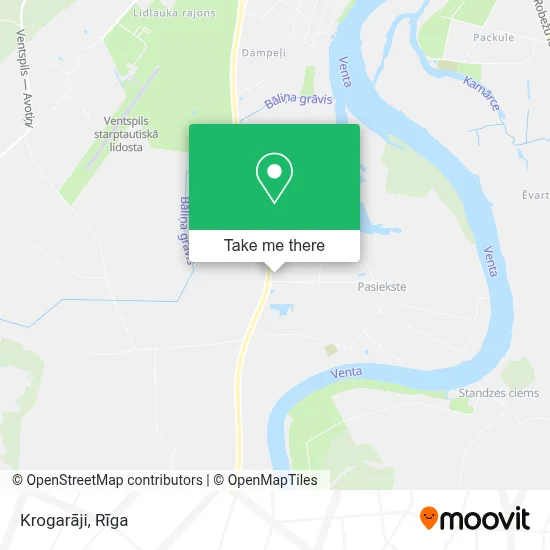 Krogarāji map