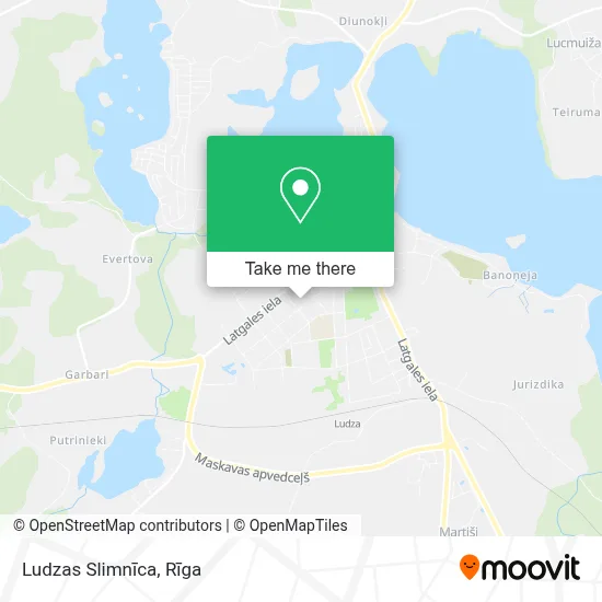 Ludzas Slimnīca map