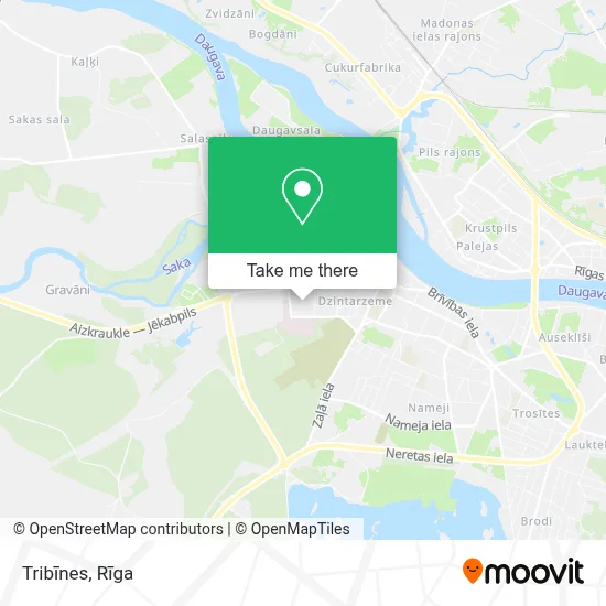 Tribīnes map