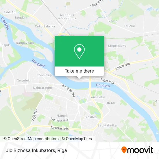 Jic Biznesa Inkubators map