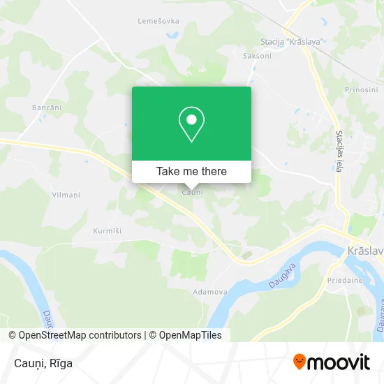 Cauņi map