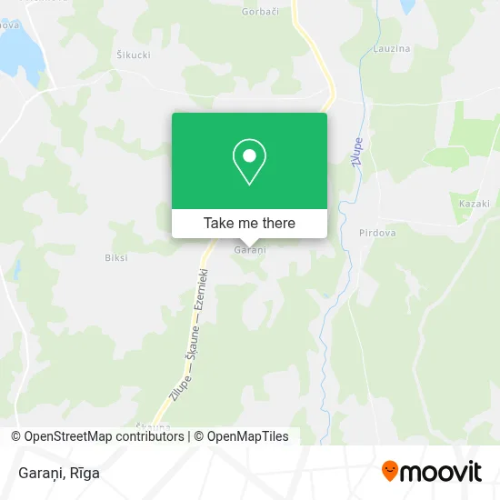 Garaņi map